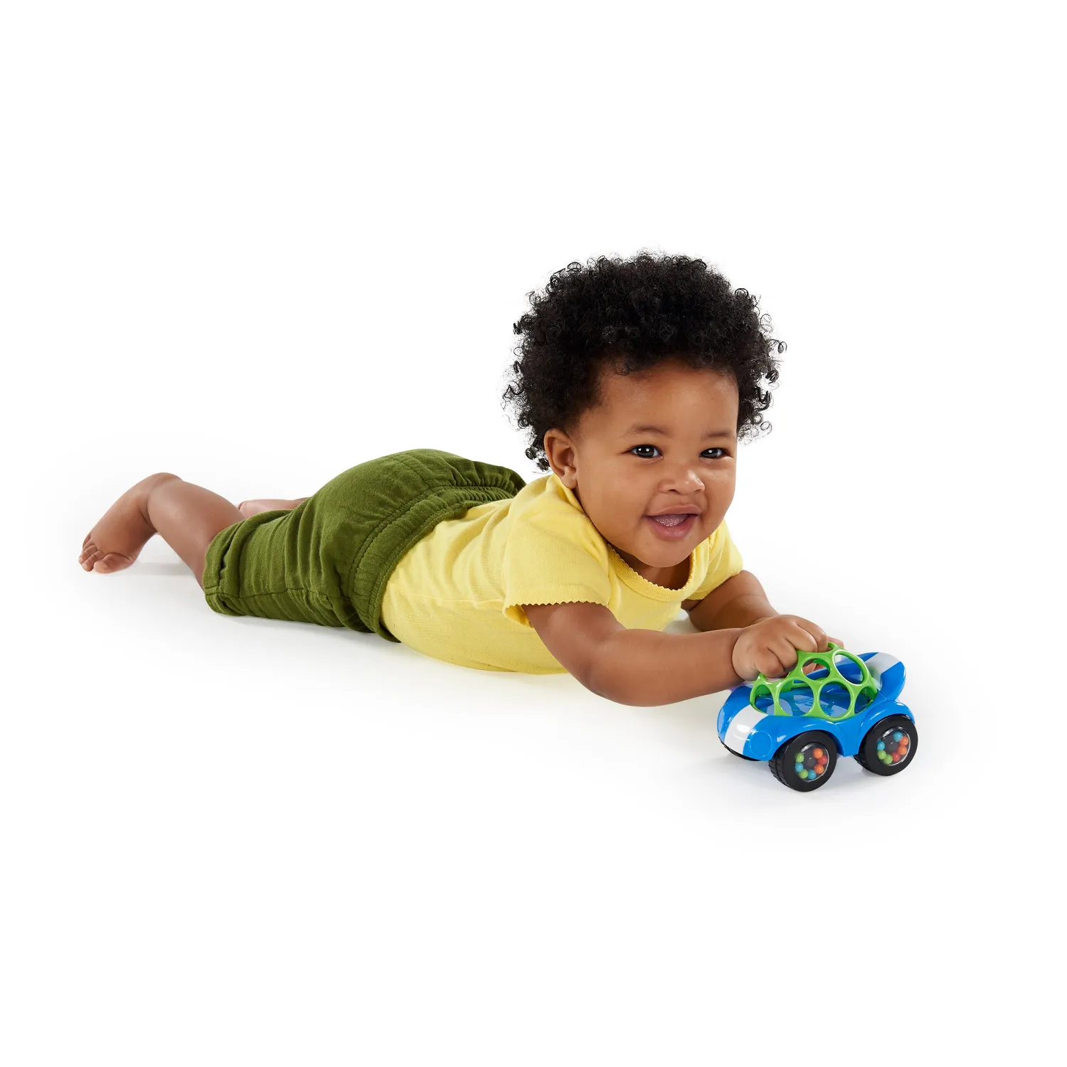 Bright Starts Oball Rattle & Roll Spielauto Blau griffig