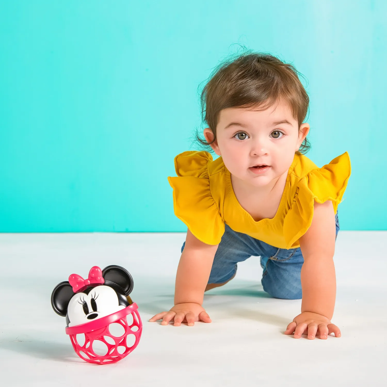 Disney Baby Minnie Mouse Rattle Along Buddy Rassel Pink BPA-frei