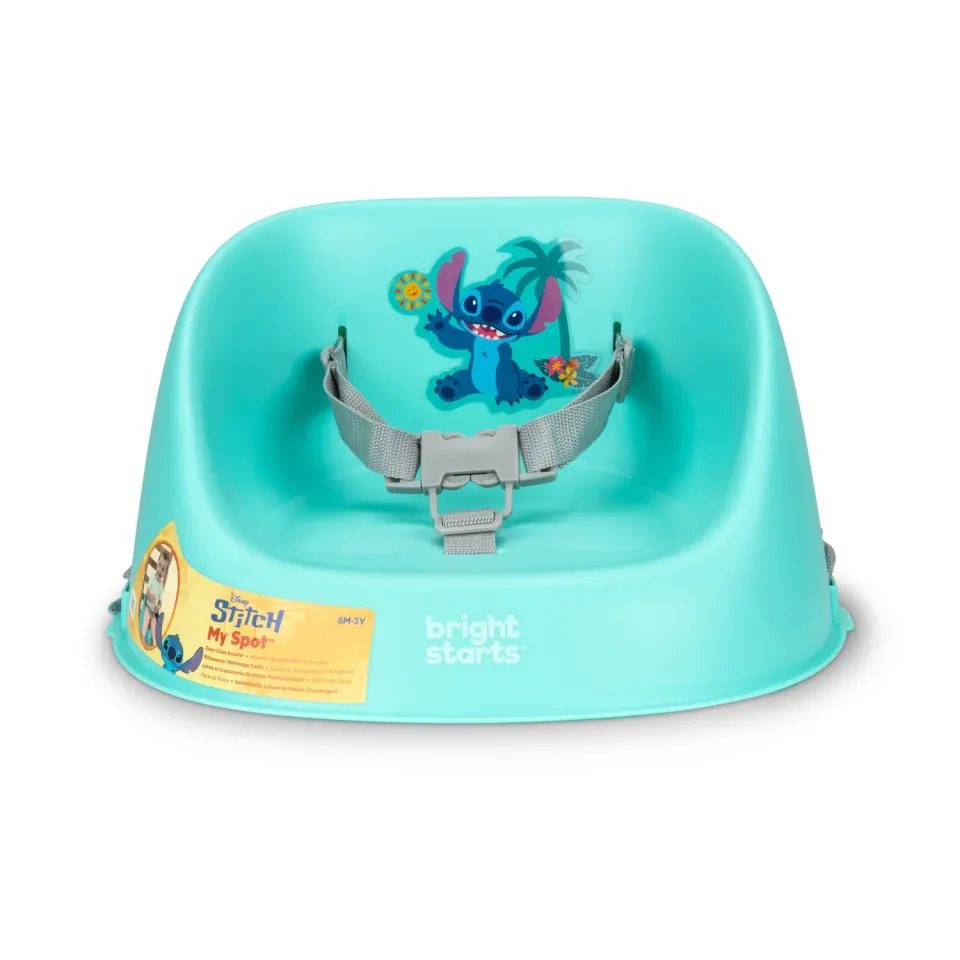Bright Starts Disney Baby My Spot Booster Sitzerhöhung Stitch Hellblau