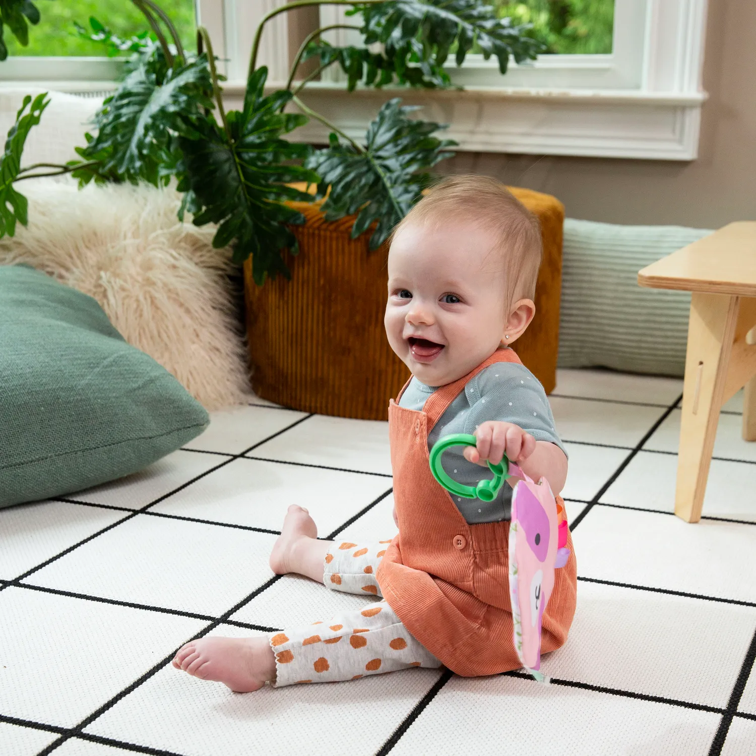 Ingenuity ity Crinklet Deni Knistertuch Waschbär sanft