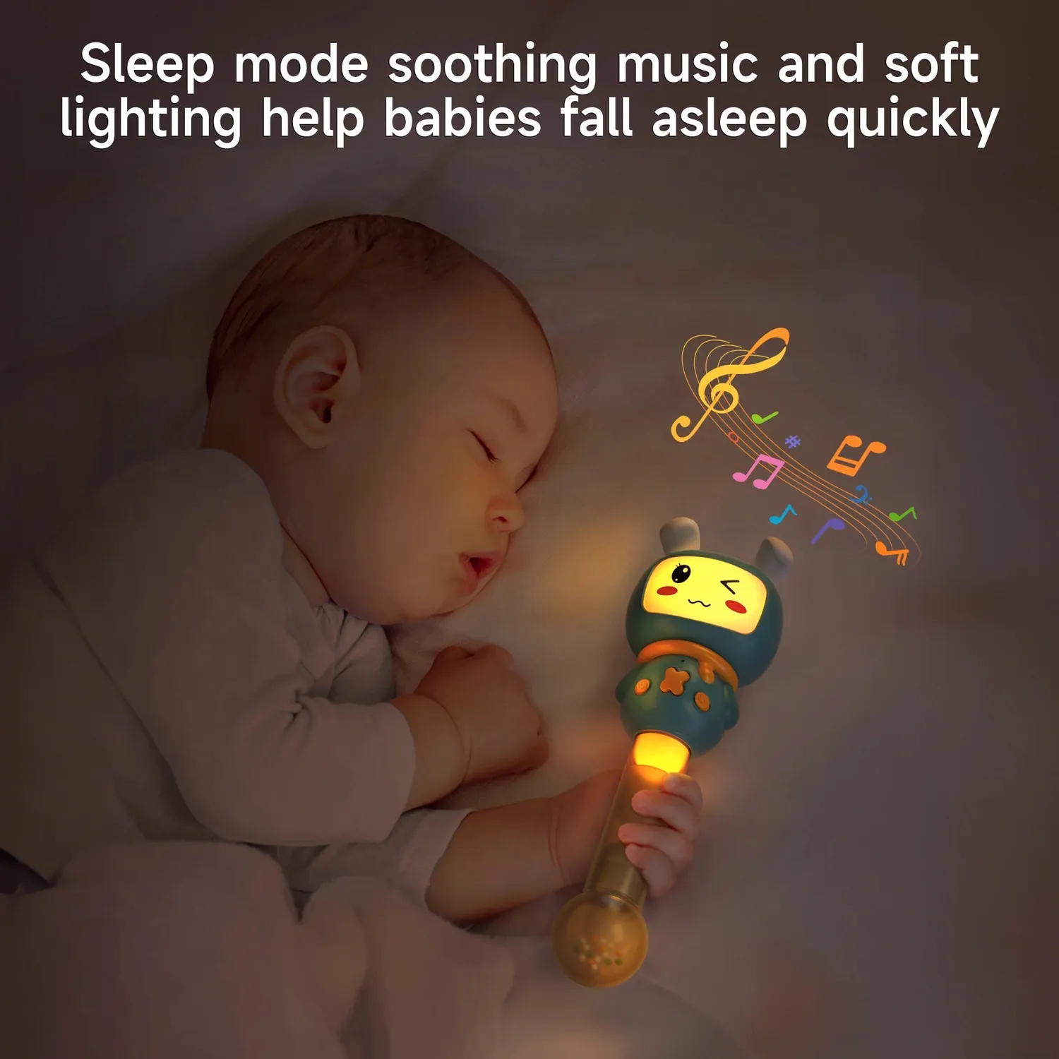 TUMAMA Hase Rassel Baby mit Licht und Musik