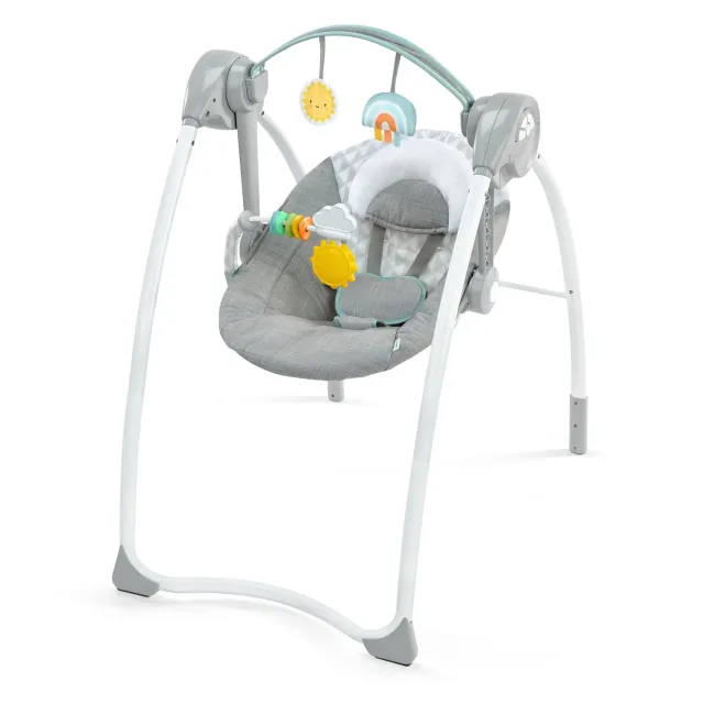 Ingenuity Milestone Swing Babyschaukel Grey 6 Stufen