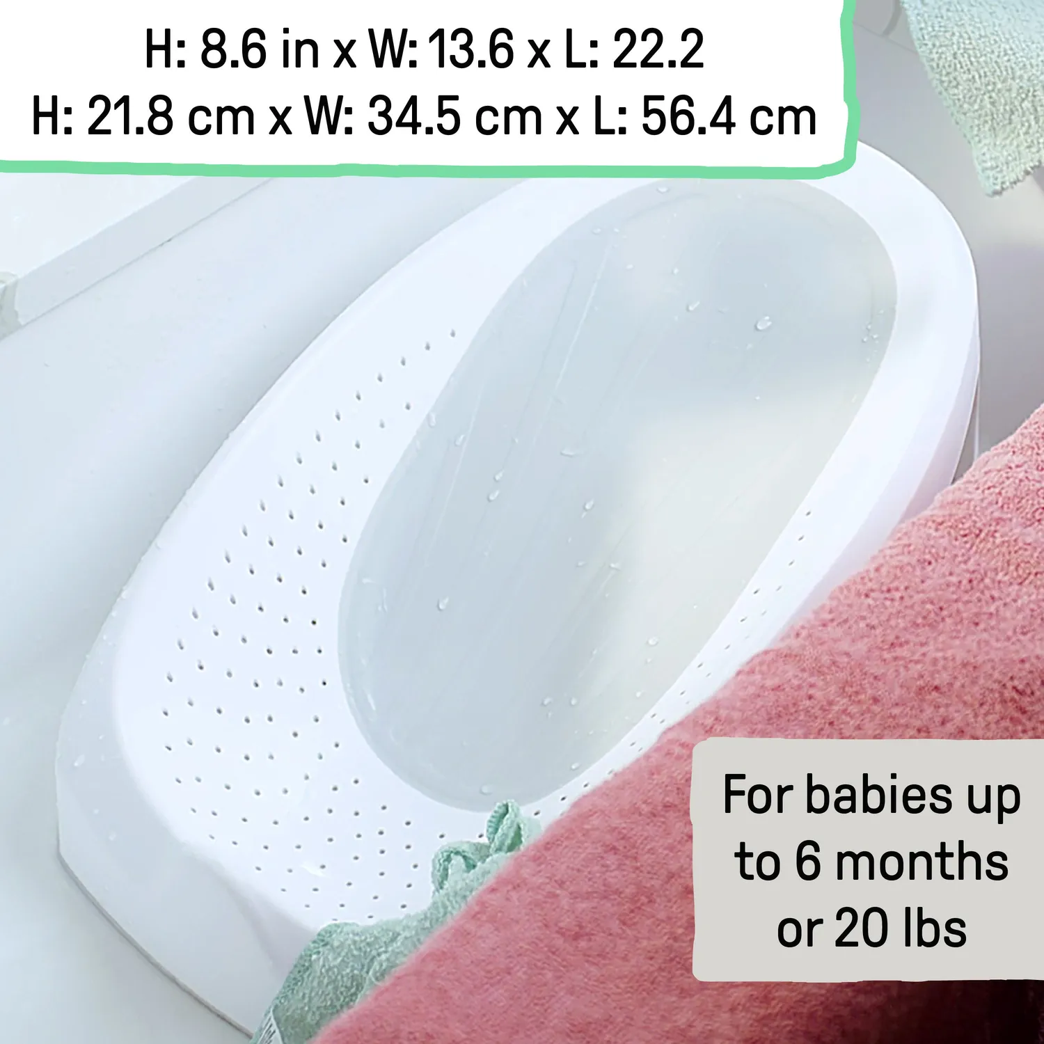 Ingenuity Easy Rinse Badehilfe Grau bis 9 kg