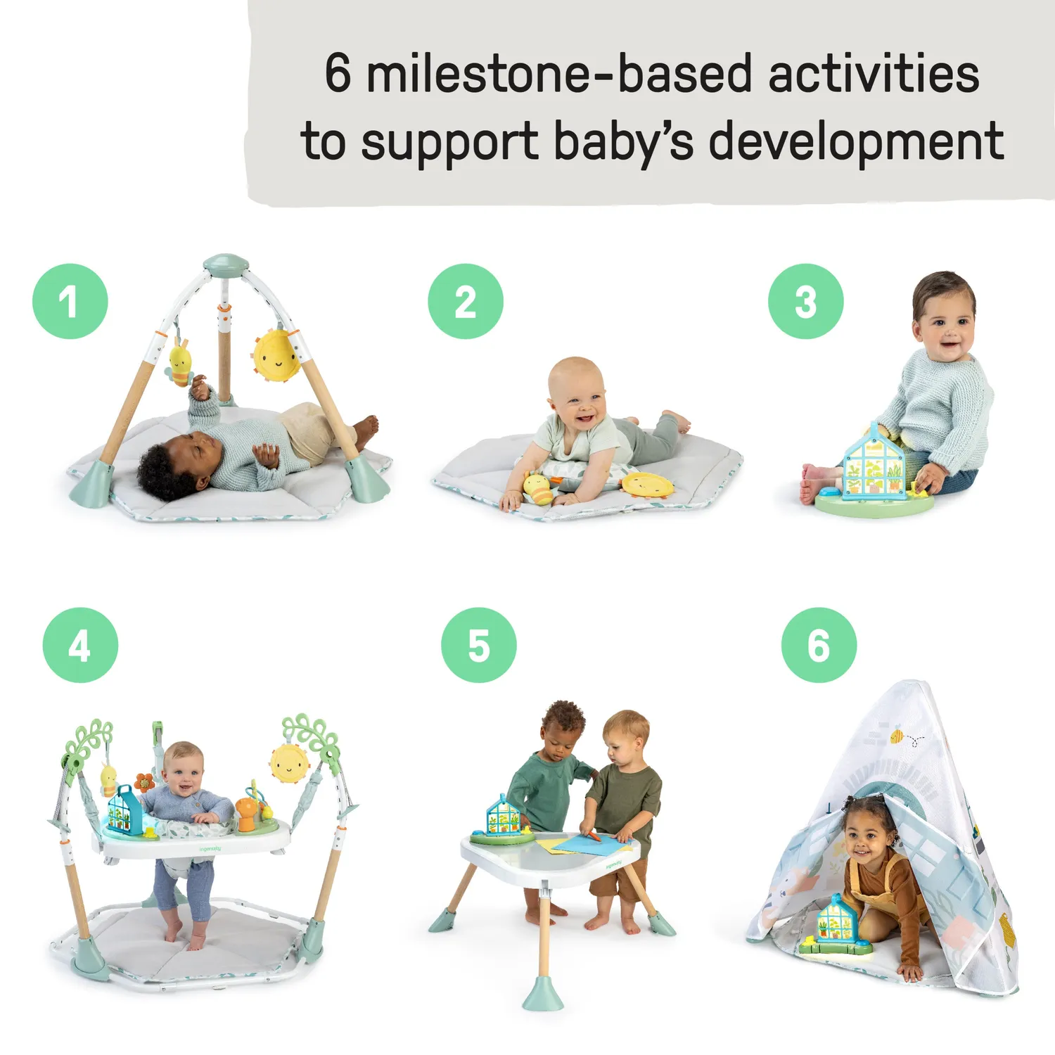 Ingenuity Tummy-to-Toes 6-in-1 Spielcenter 0-48 Monate
