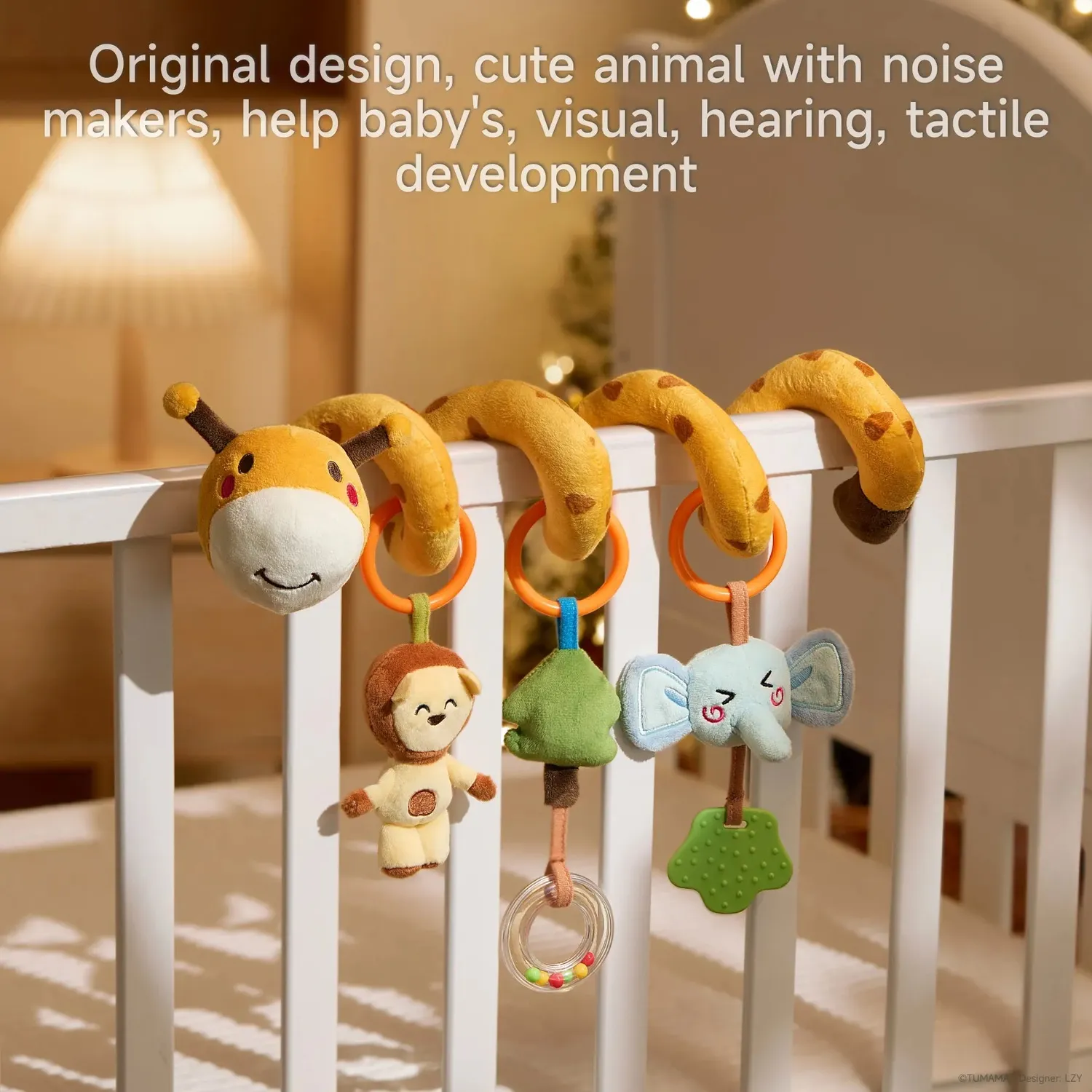 TUMAMA Spirale Spielzeug Kinderwagen Giraffe 3-teilig