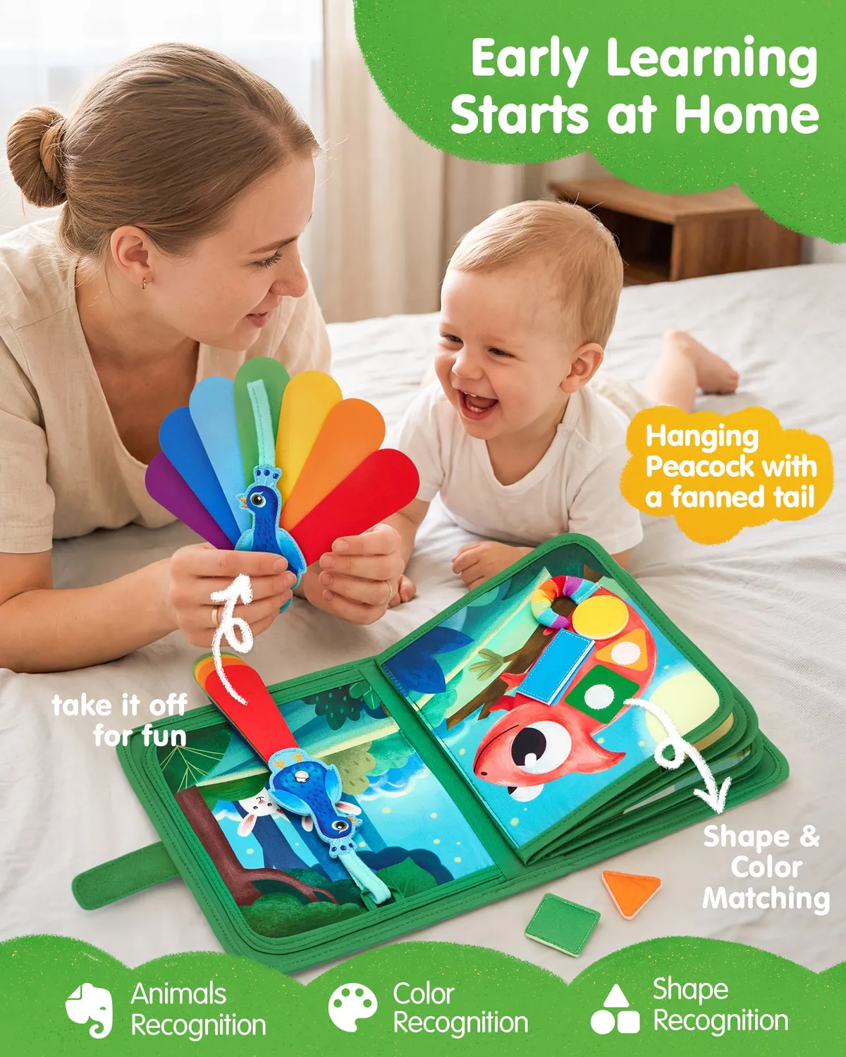hahaland My First Jungle Book Quiet Book 10 Seiten