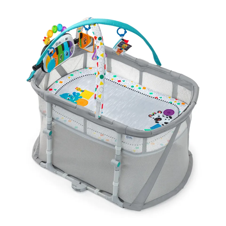 Baby Einstein Kick & Snooze 3-in-1 Laufstall Klavier Musik Licht