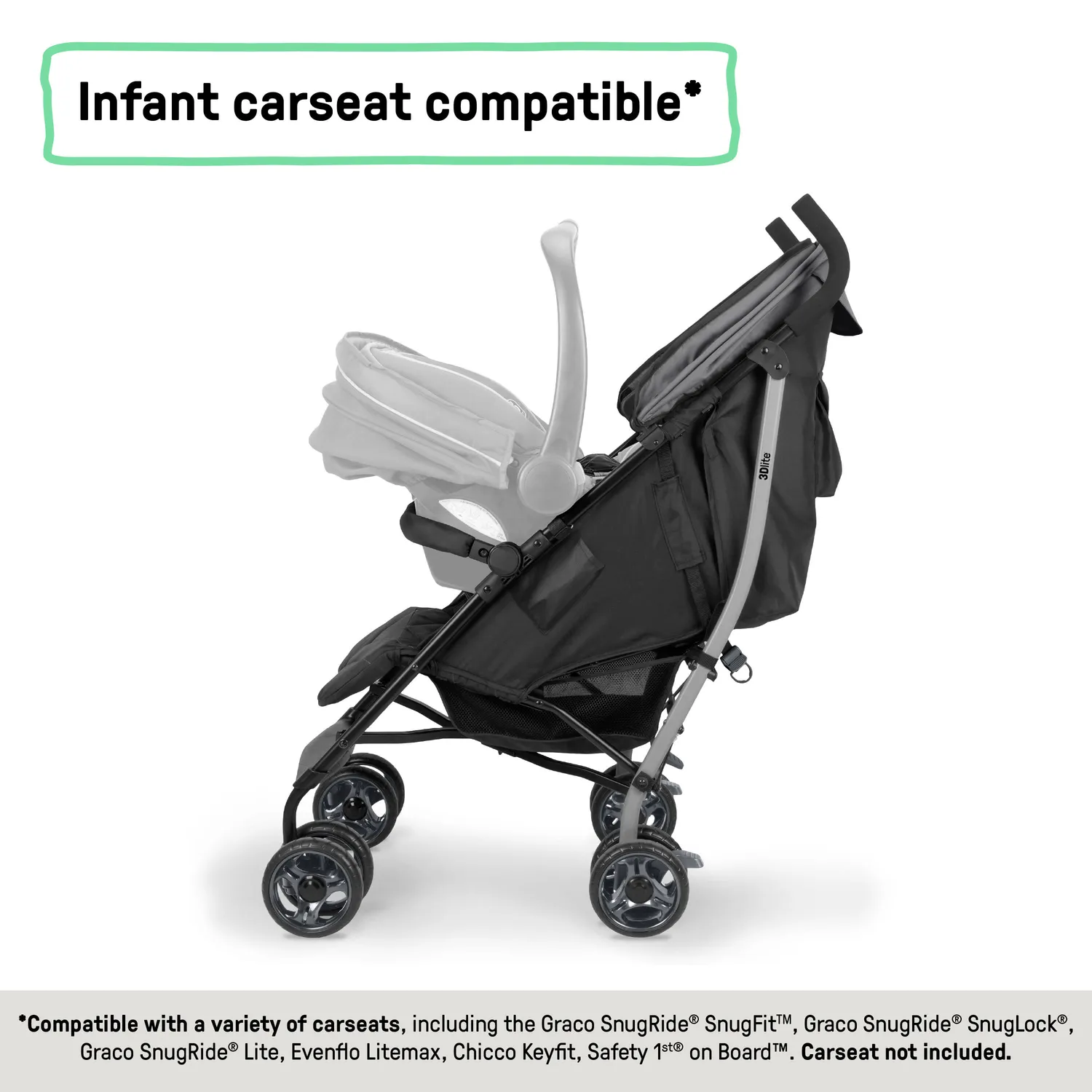 Ingenuity 3Dlite Jewel Buggy grau leicht 6,3 kg