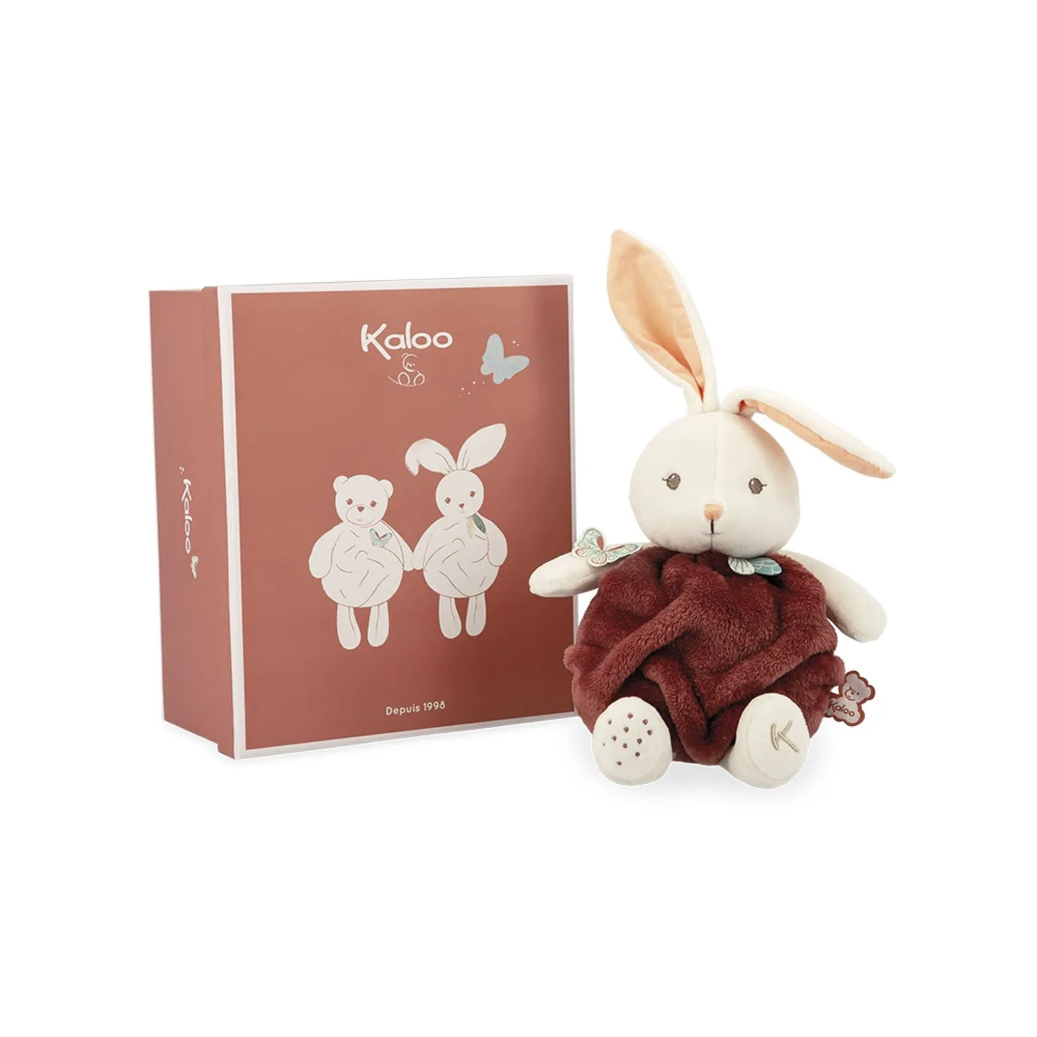 Kaloo Plume Kokon der Liebe Plüschhase 23 cm zimt