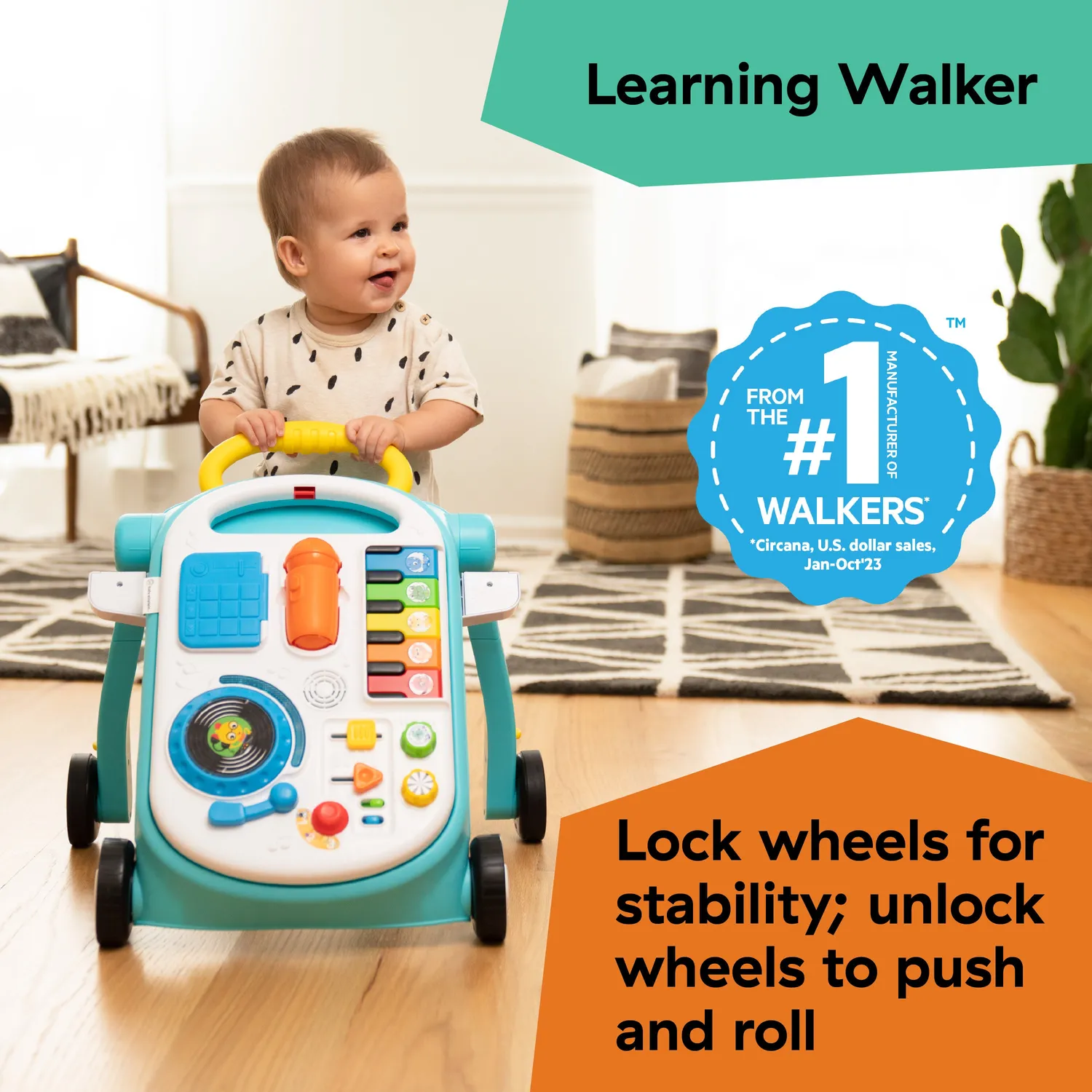 Baby Einstein Musical Mix N Roll Lauflernwagen 4-in-1