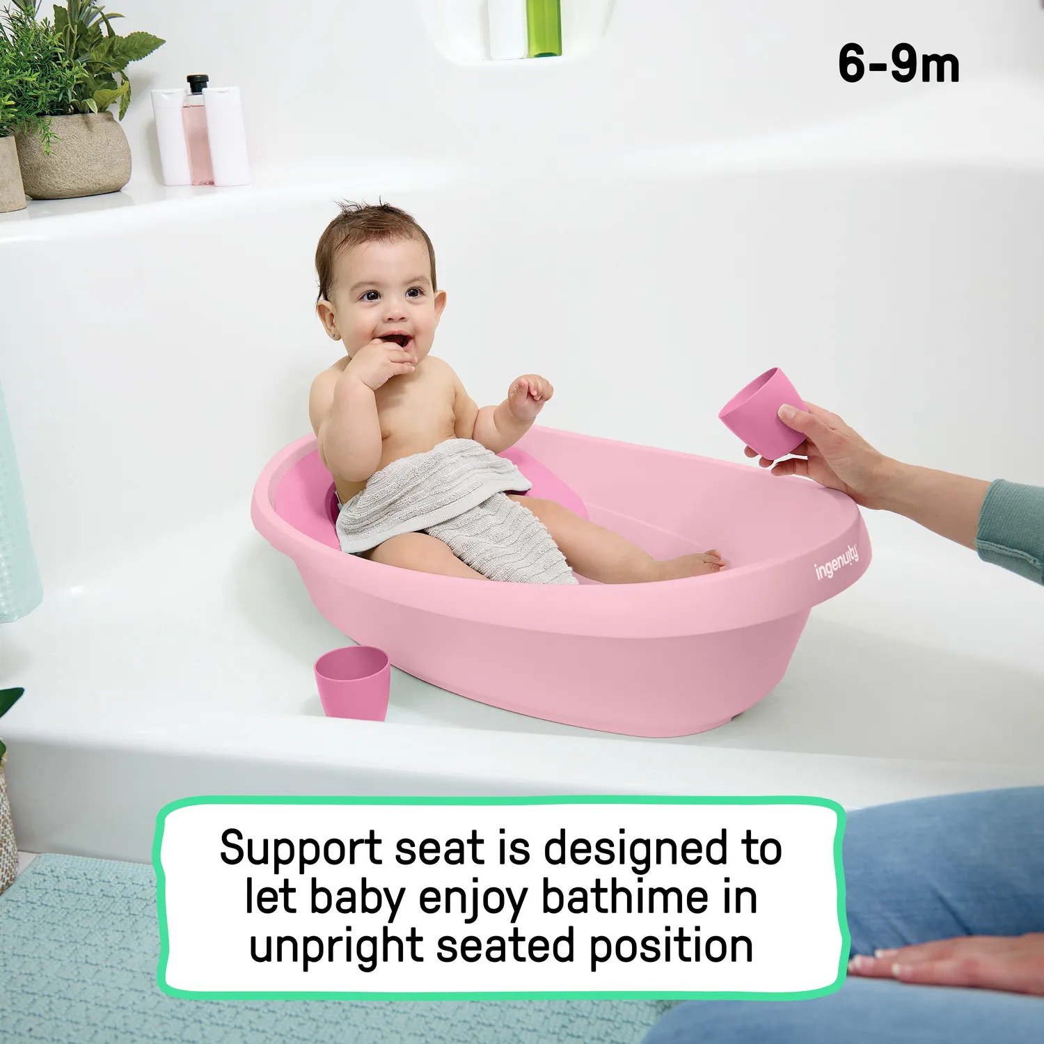Ingenuity Room to Soak Babybadewanne 4in1 Pink