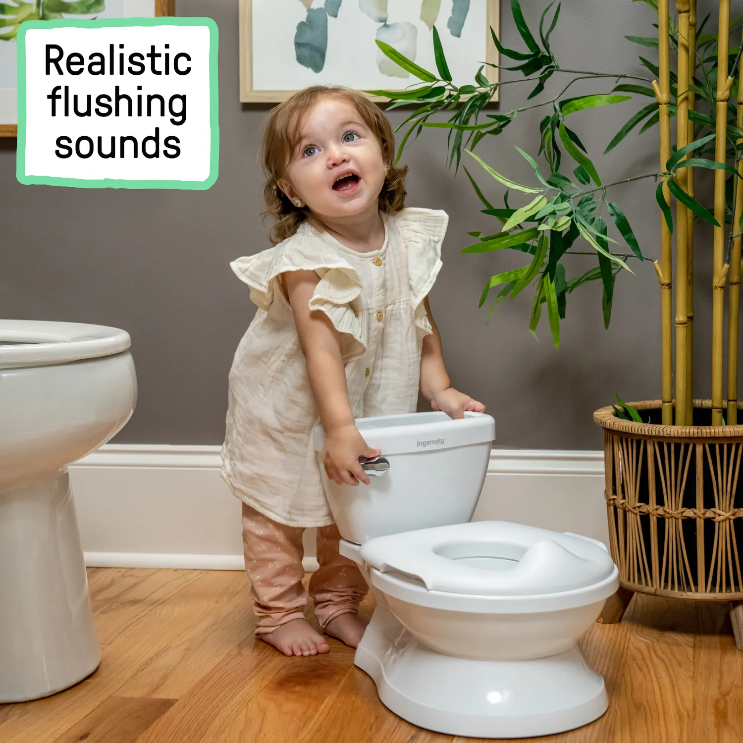 Ingenuity My Size Potty Pro Lerntöpfchen Weiß