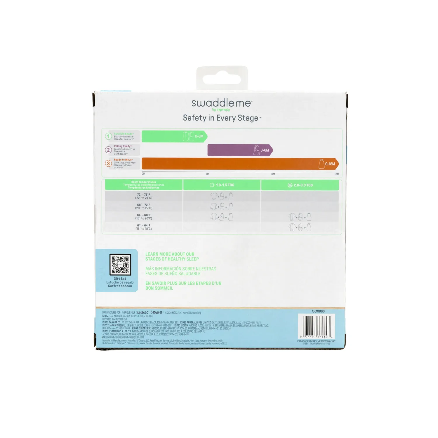 SwaddleMe Stages of Sleep Schlafsack Geschenkset 3-teilig Bears