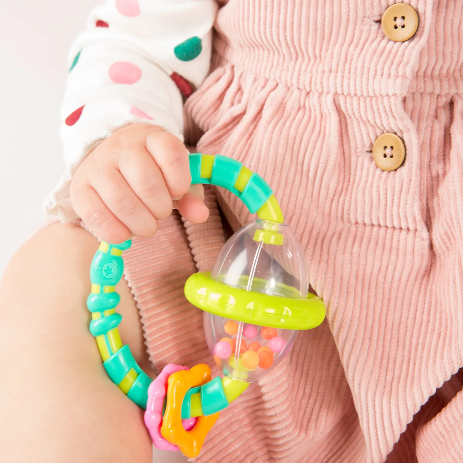 Bright Starts Grab & Spin Rassel mit Beißring ab 3 Monaten