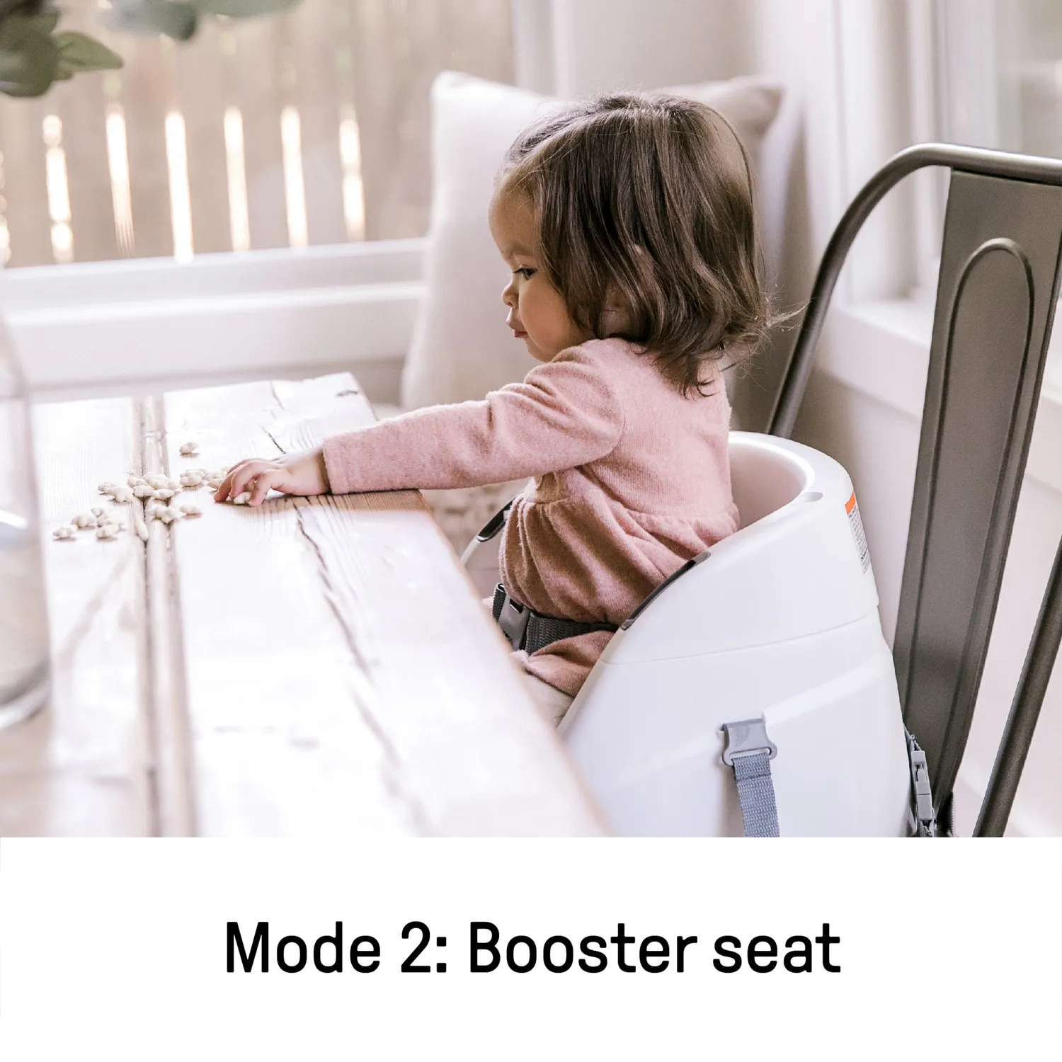 Ingenuity Baby Base 2-in-1 Boostersitz Schiefer mit Tablett