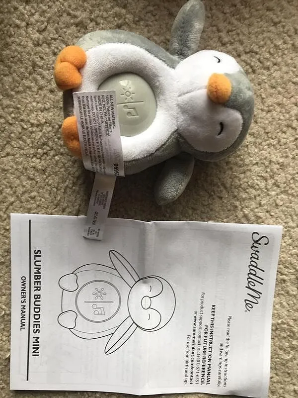 SwaddleMe Slumber Buddies Mini Penguin Einschlafhilfe Pinguin mit Licht