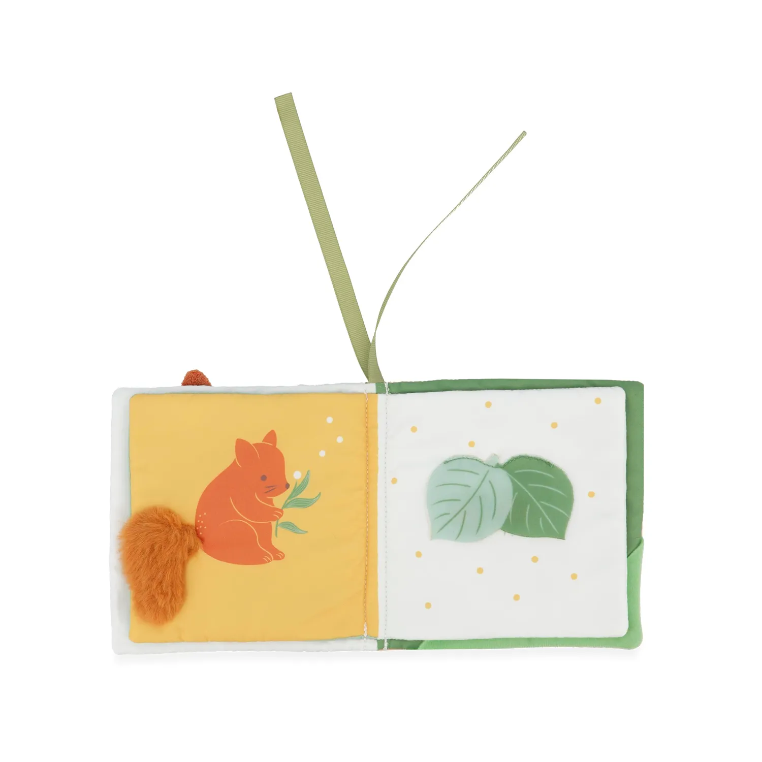 Kaloo Les Amis Stoffbuch Waldtiere mit Mini-Kuscheltier 14 cm
