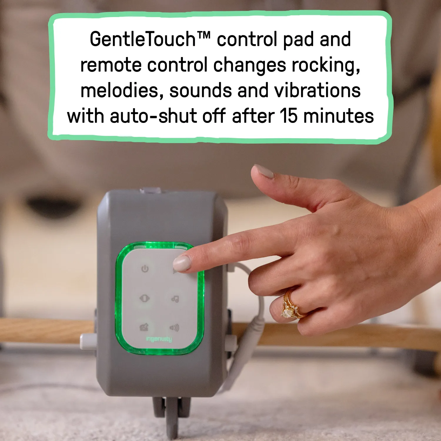 Ingenuity Keep InMotion Babywippe Soulful Skies automatisch