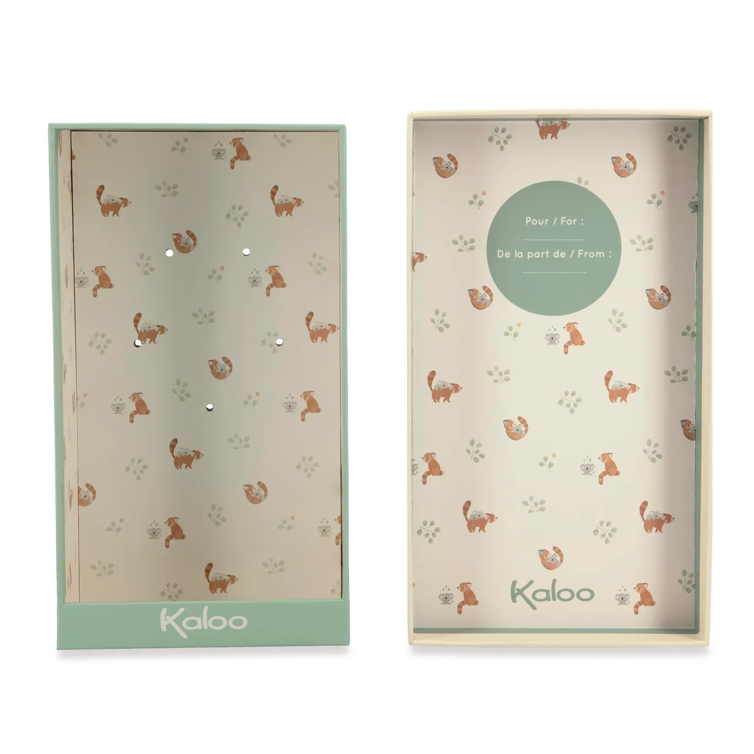 Kaloo Les Amis Kuscheltier Roter Panda 12 cm mit Tuch