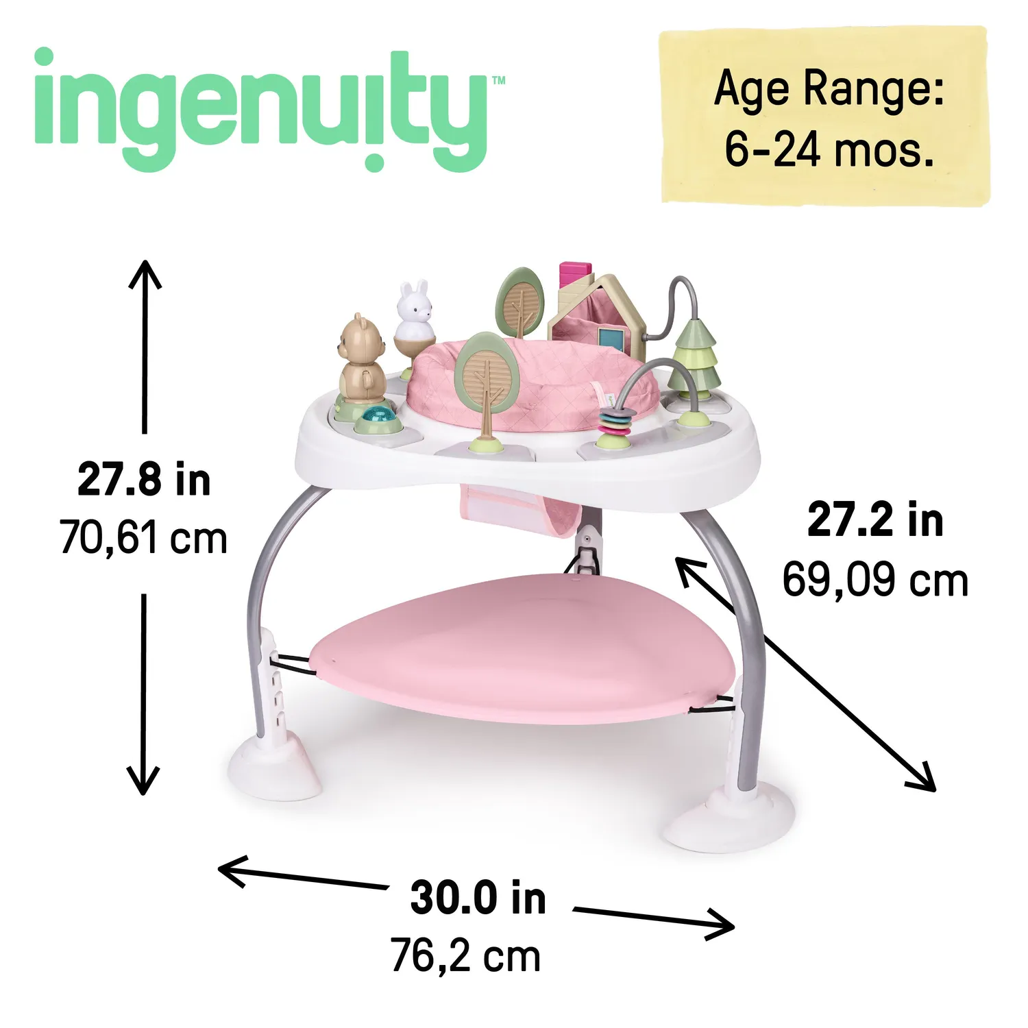 Ingenuity Spring & Sprout First Forest Jumper 2-in-1 Hüpfer Tisch