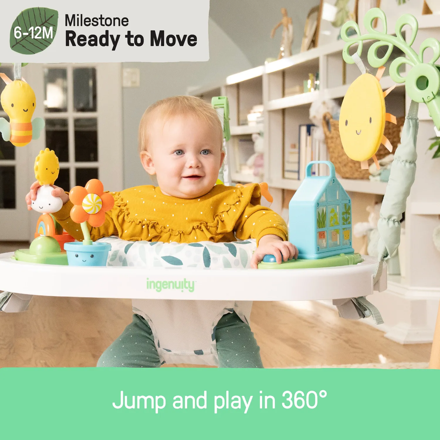 Ingenuity 3-in-1 Play Center Jumper Tisch Holz