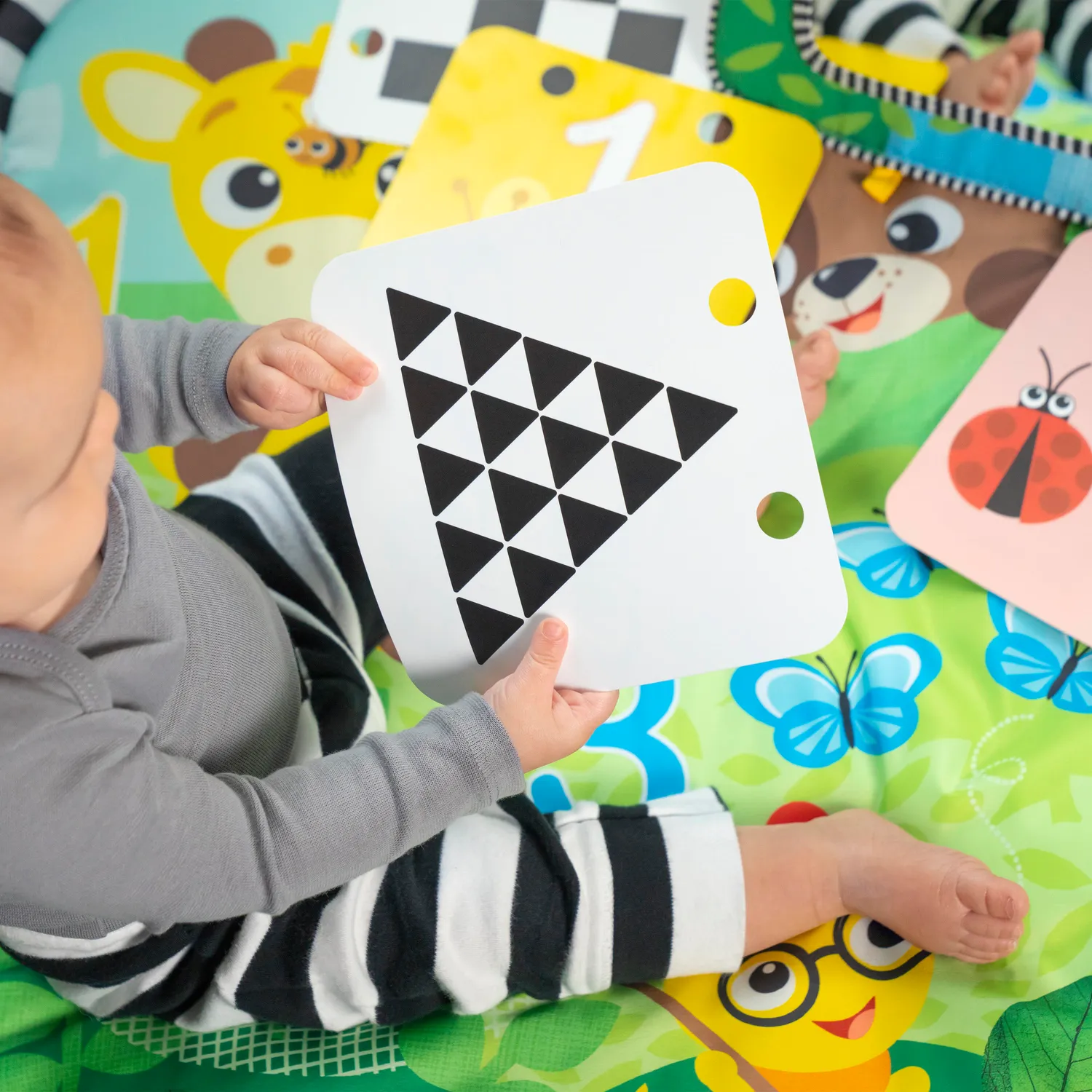 Baby Einstein Discovery Garden Krabbeldecke mit Spiegel faltbar