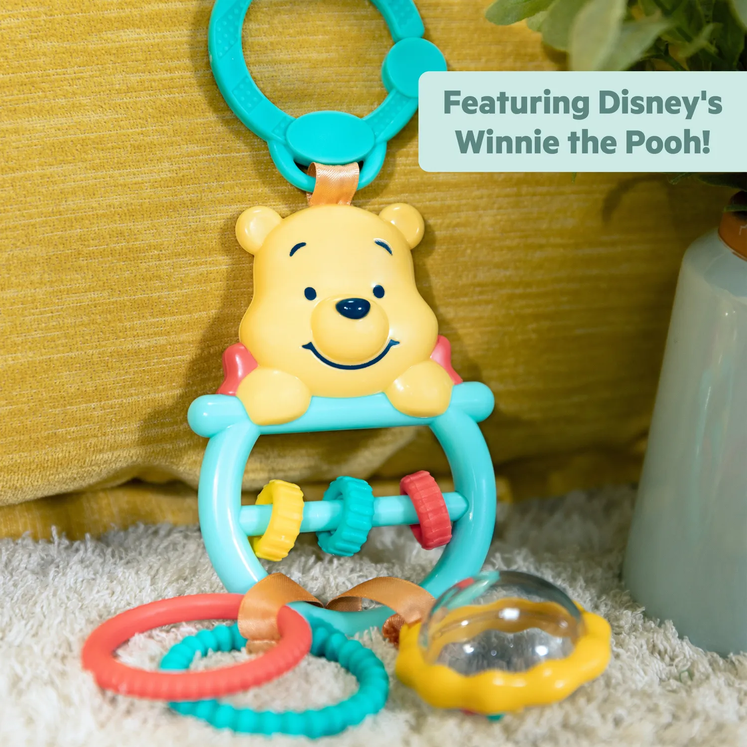 Bright Starts Winnie Pooh Busy Bear Greifspielzeug Rassel