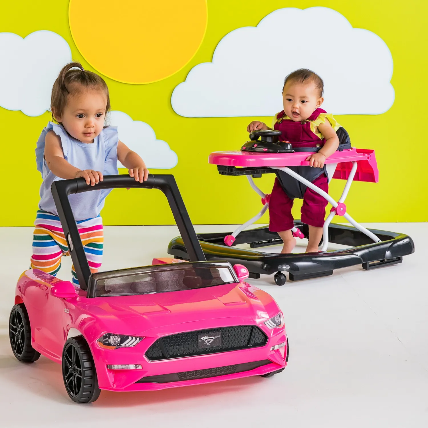 Bright Starts Ford Mustang 4-in-1 Lauflerner rosa Sound