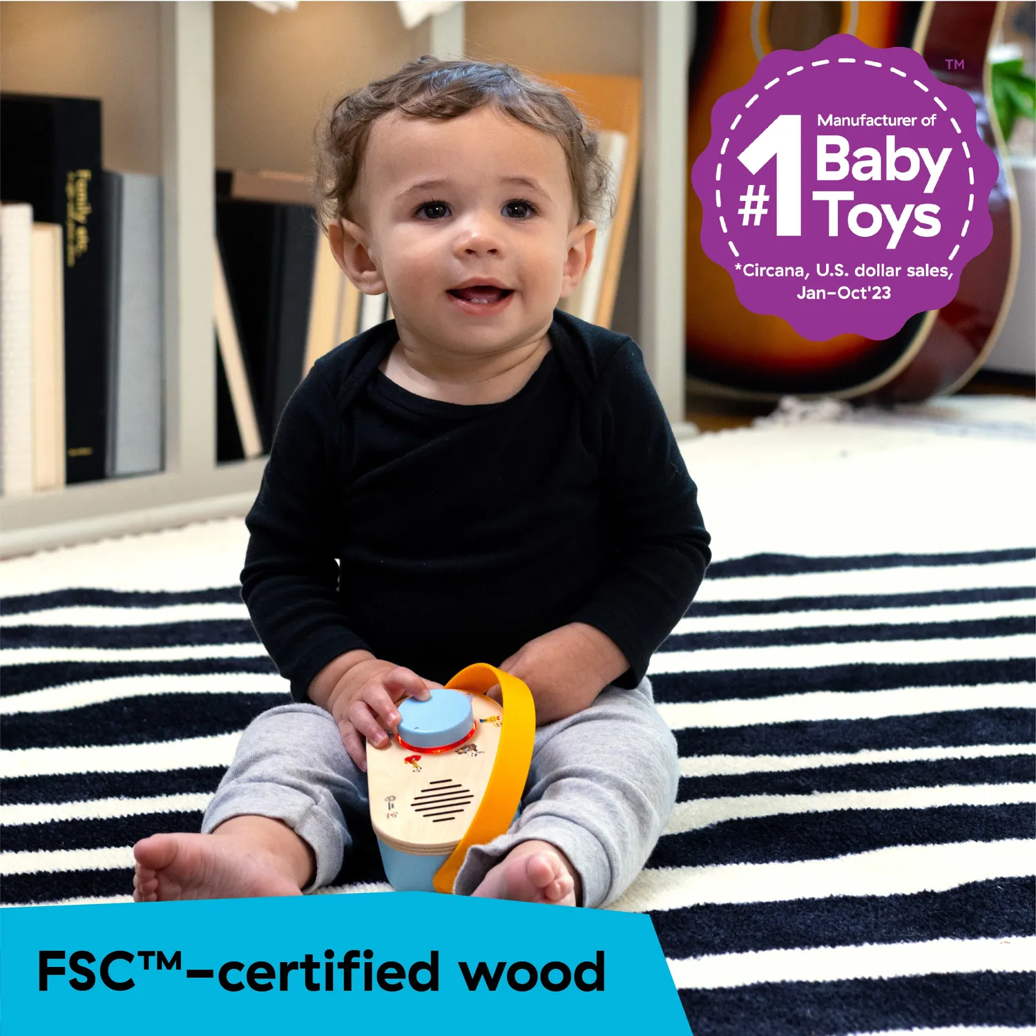 Baby Einstein Discovery Radio Musikspielzeug Holz