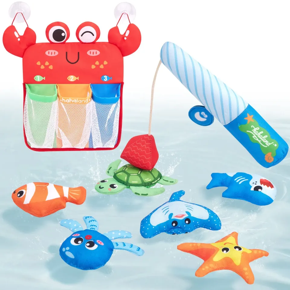hahaland Soft Fishing Badespielzeug Angelspiel Magnet