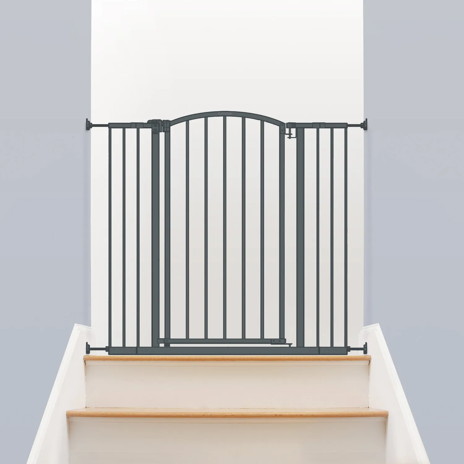 Summer Extra Tall Decor Türschutzgitter Grau 71-97 cm extrahoch