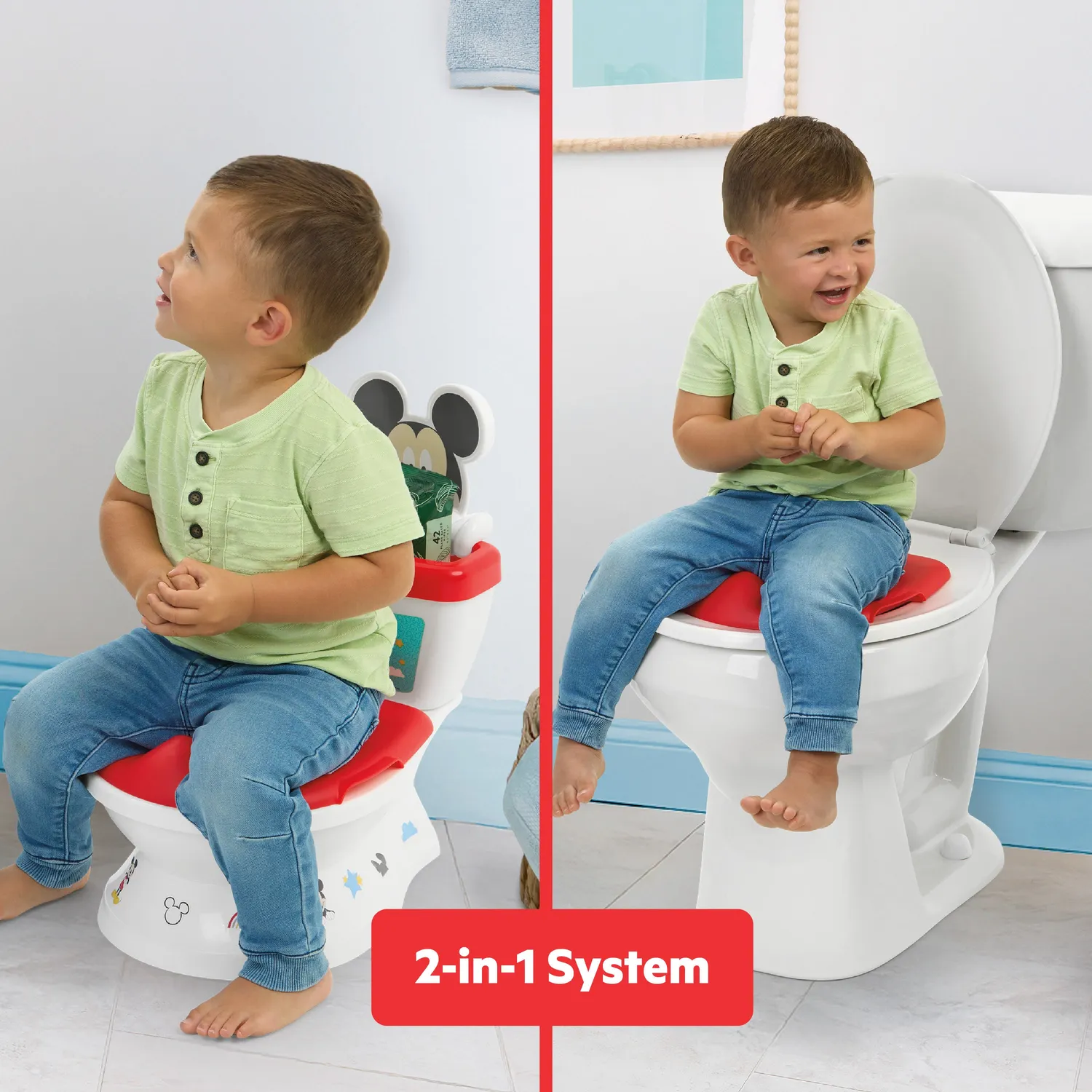 Bright Starts Mickey Mouse My Size Potty Töpfchen 2-in-1