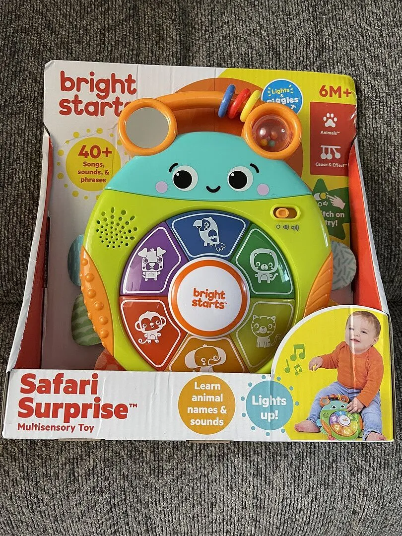 Bright Starts Safari Surprise Multisensory Lernspielzeug Käfer