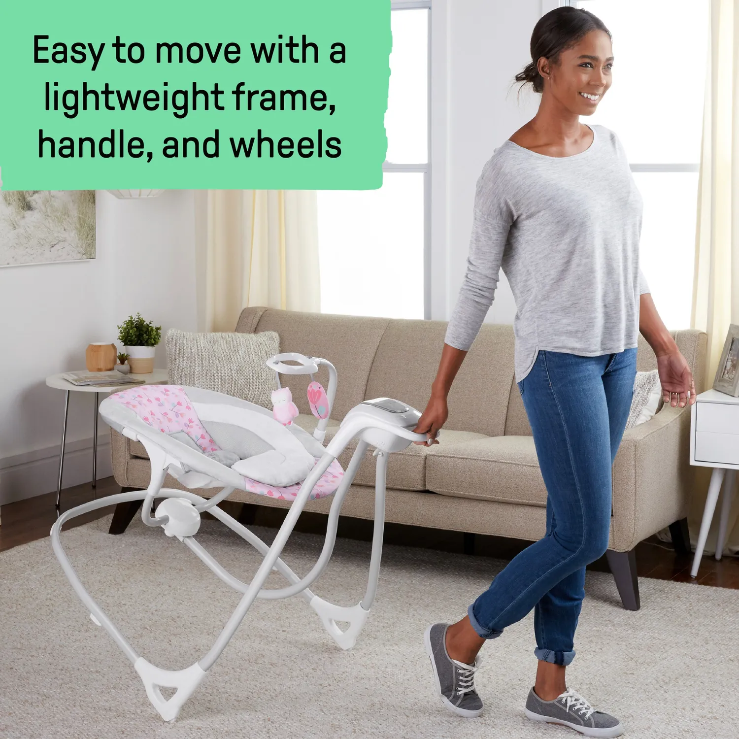 Ingenuity SimpleComfort Multi-Direction Babyschaukel Cassidy Vibration