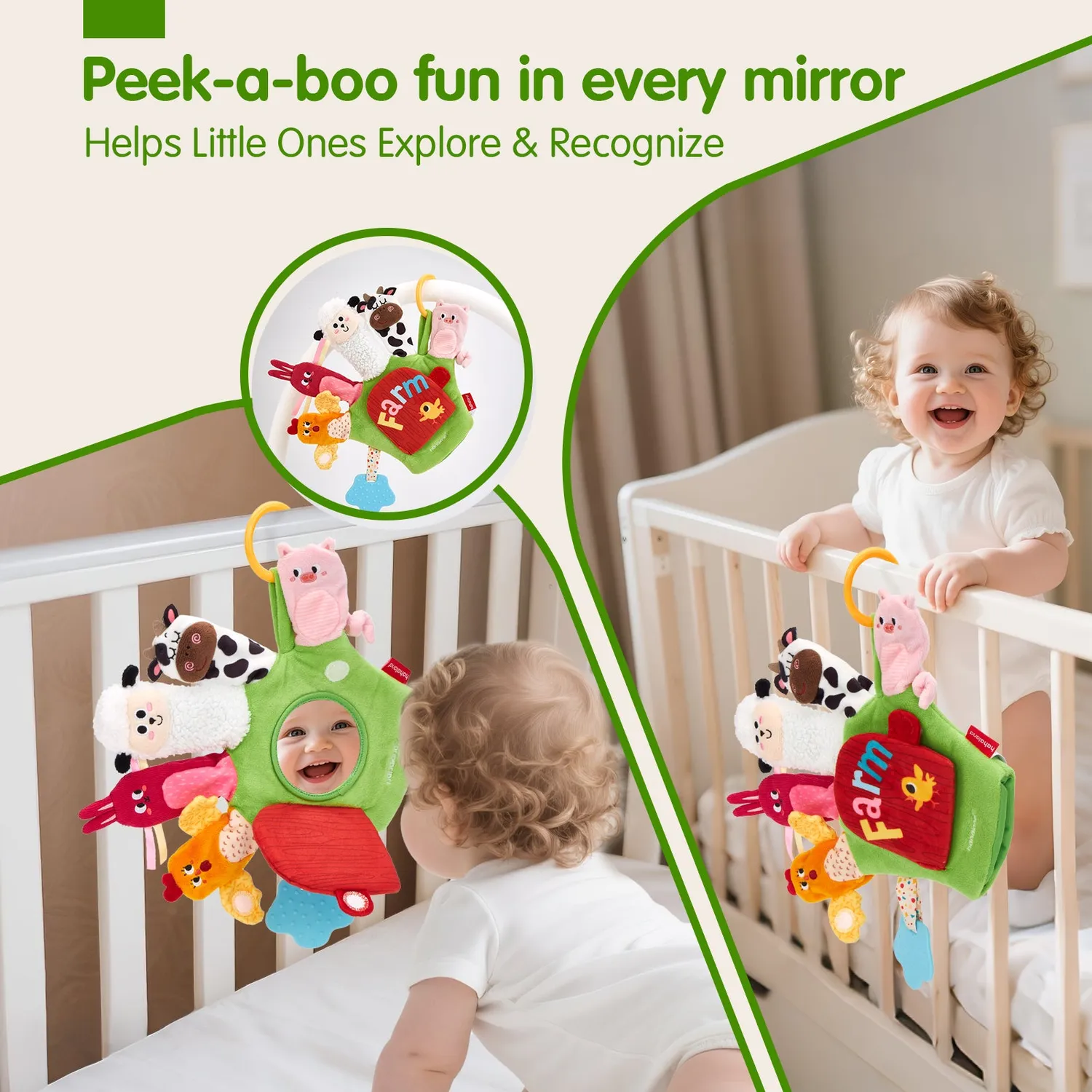 hahaland Farm Handpuppen Set Bauernhof 6-teilig
