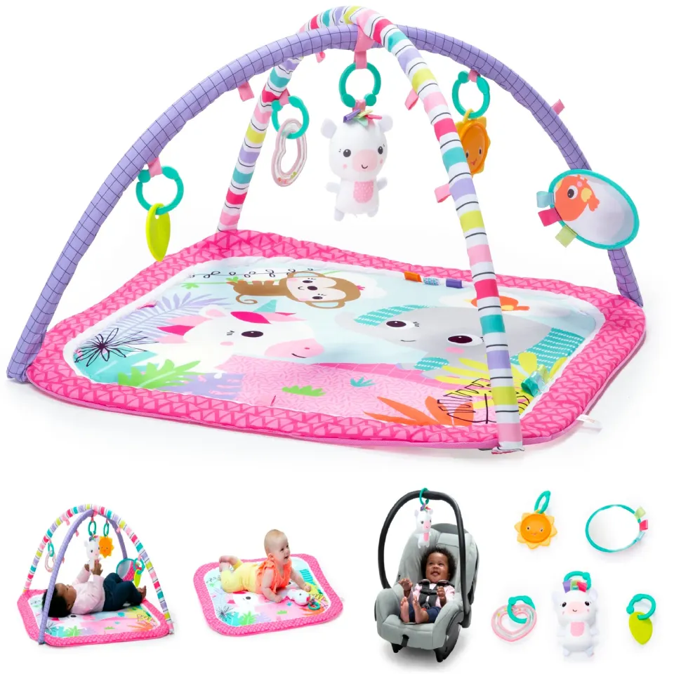 Bright Starts Unicorn Crew Spielbogen Pink waschbar