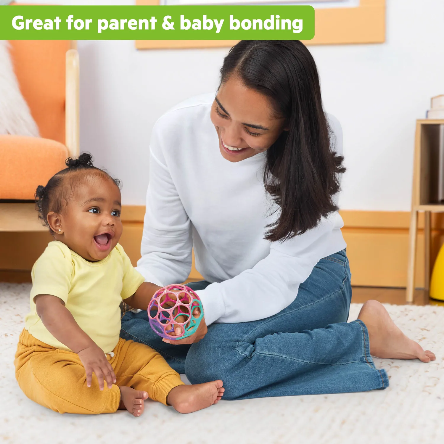 Bright Starts Oball Easy Grasp Classic Babyball Pink 10 cm