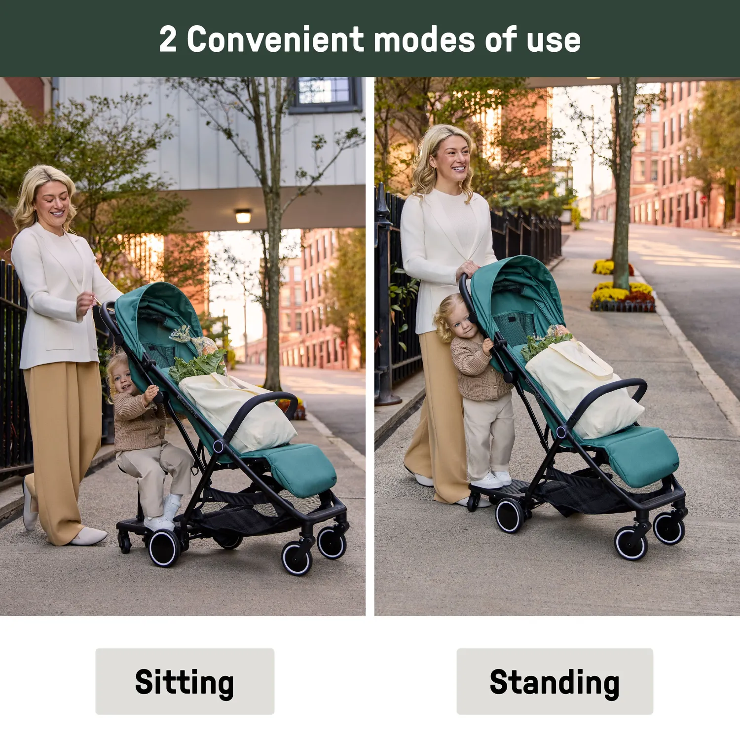 Ingenuity FoldAway Trittbrett mit Sitz für Kinderwagen