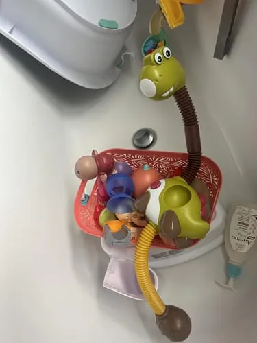TUMAMA Badespielzeug Dusche mit Saugnapf und Rutsche