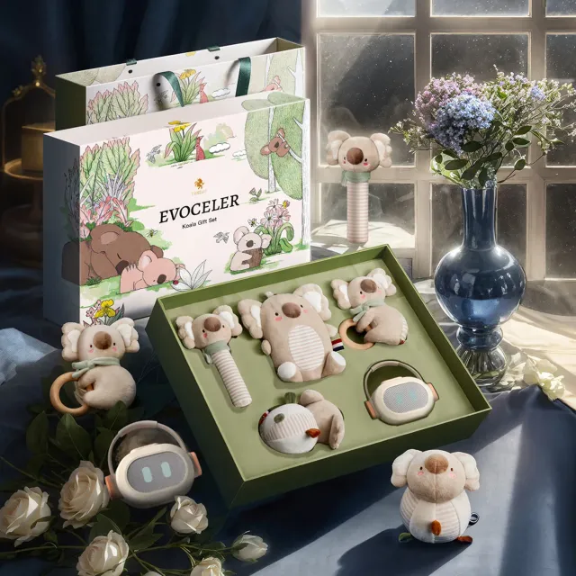 Evoceler Koala Abenteuer Baby Geschenkbox Beruhigung