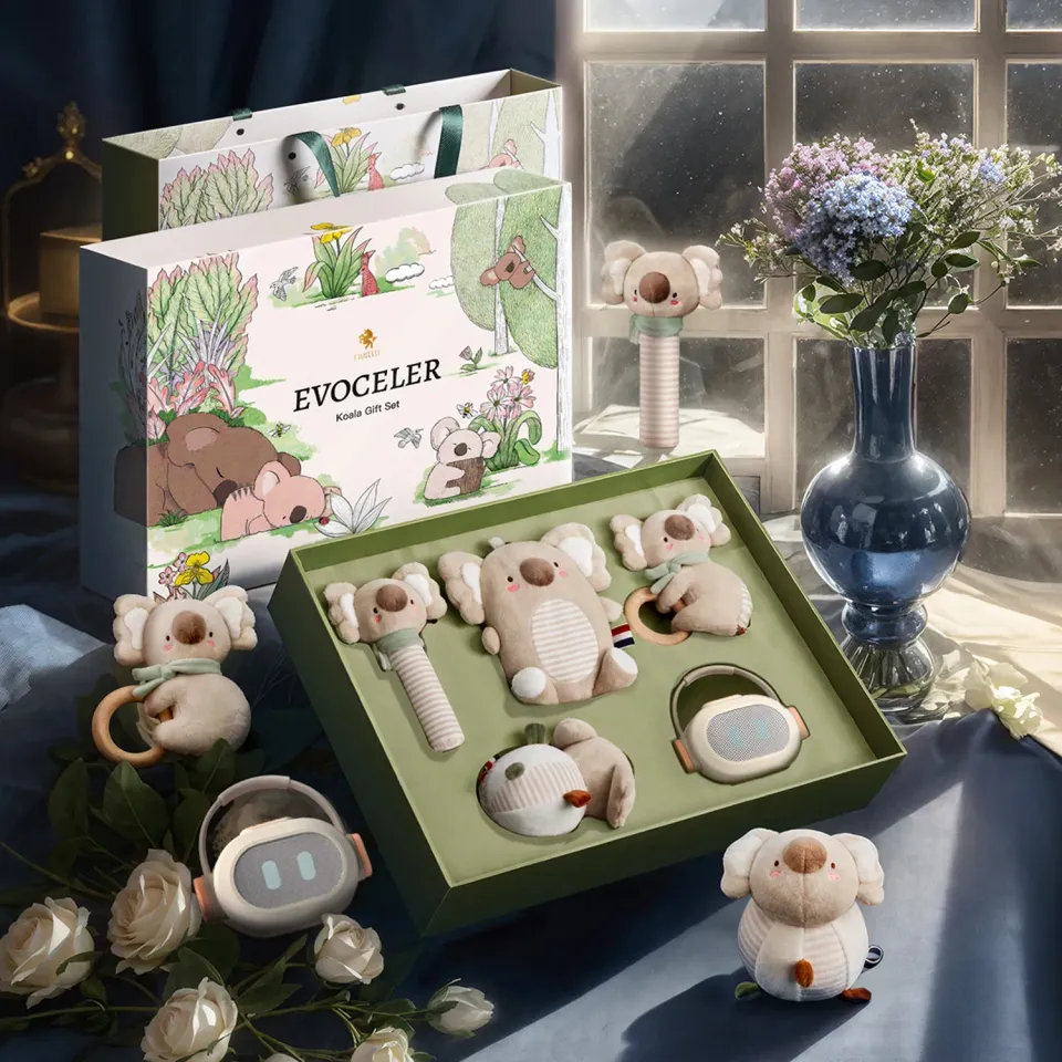 Evoceler Koala Abenteuer Baby Geschenkbox Beruhigung