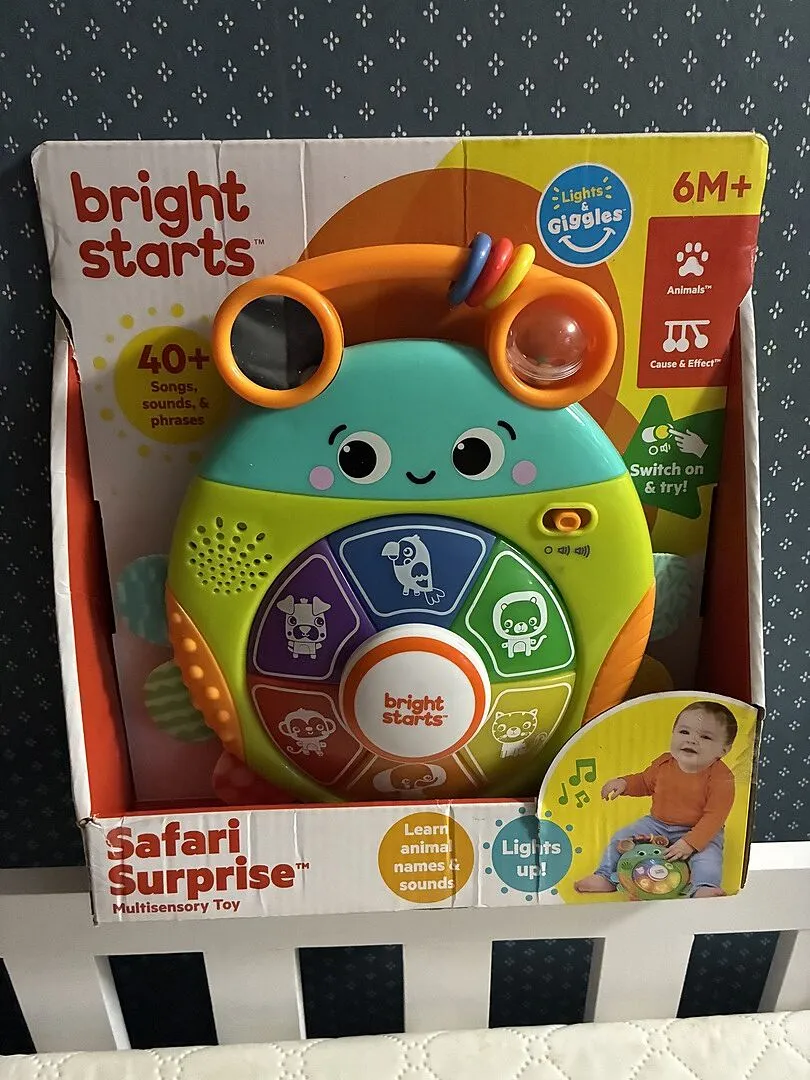 Bright Starts Safari Surprise Multisensory Lernspielzeug Käfer