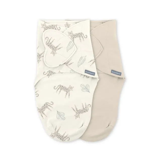 Ingenuity SwaddleMe Monogram Born Free Pucksack 0-3 Monate 2er-Pack
