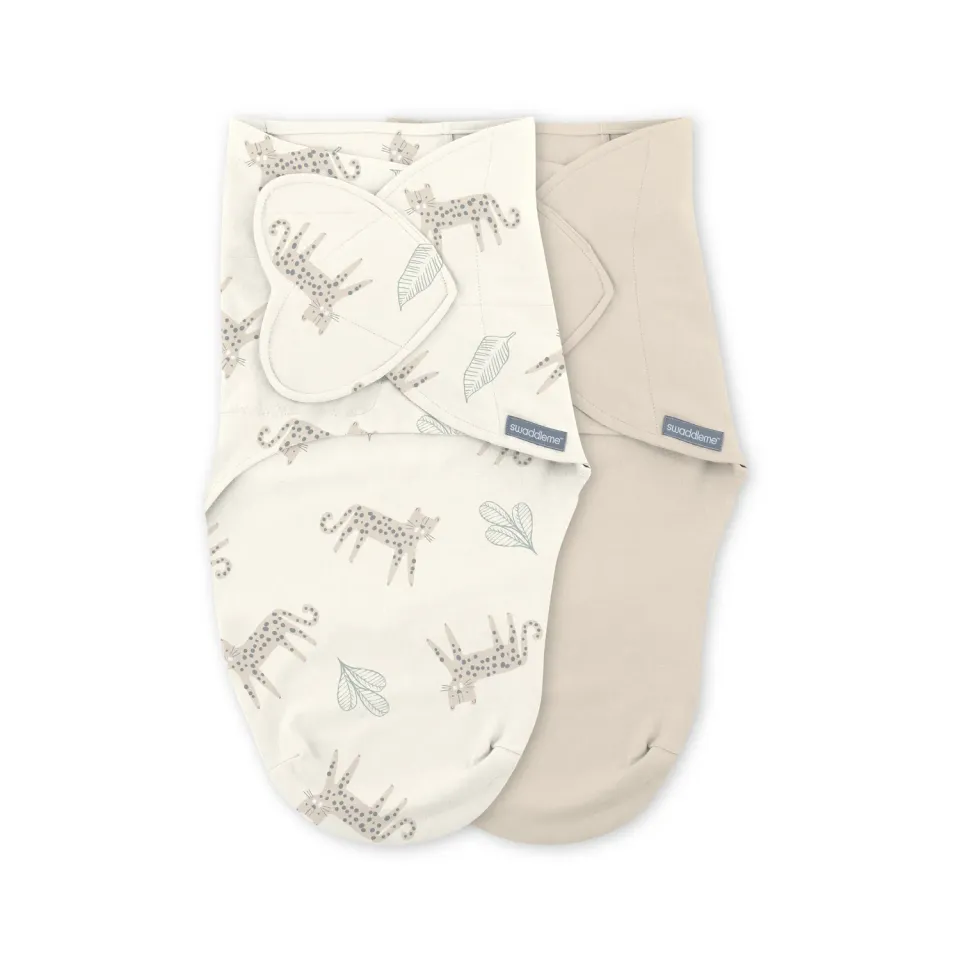 Ingenuity SwaddleMe Monogram Born Free Pucksack 0-3 Monate 2er-Pack
