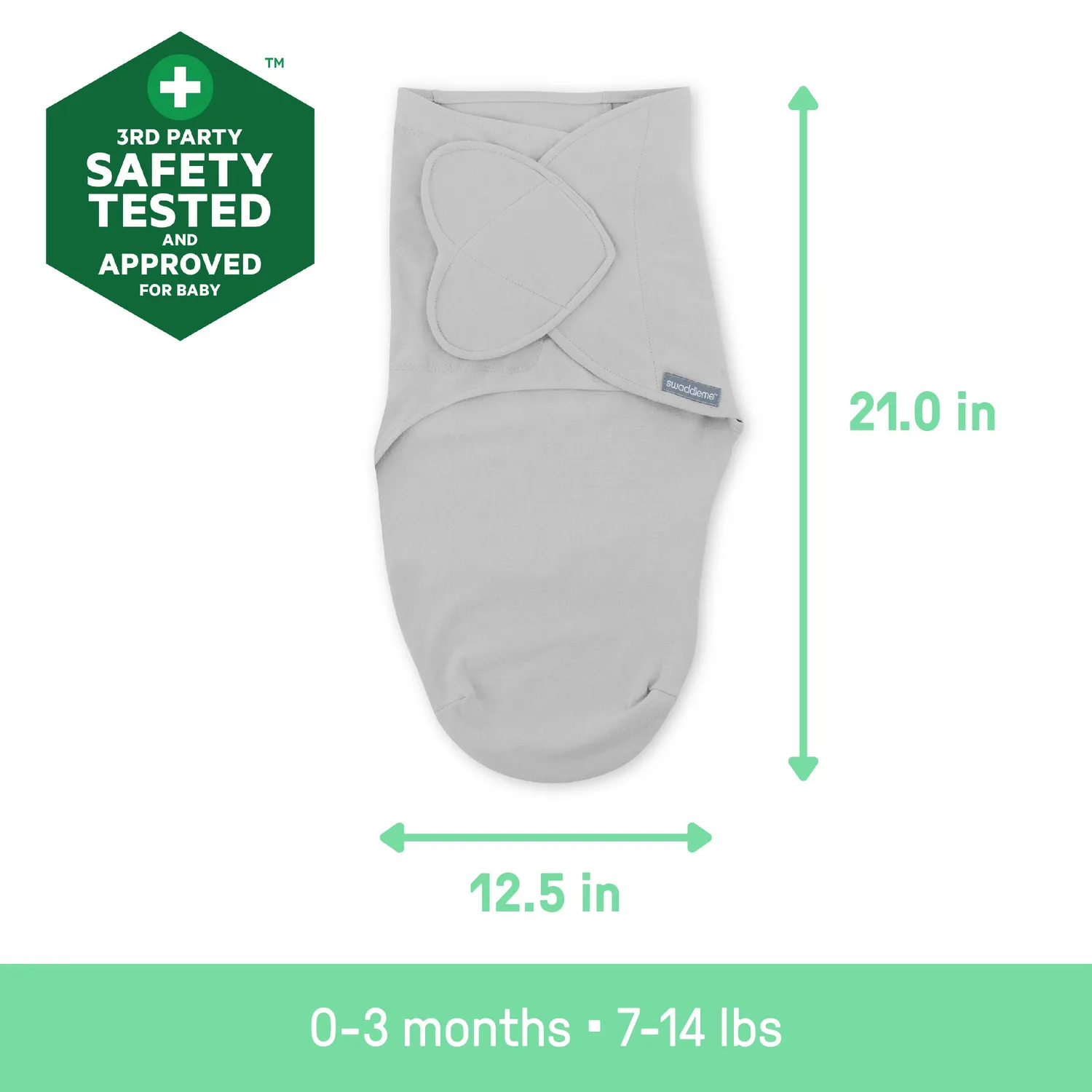 SwaddleMe Monogram Collection Sun Space Pucktuch SM 0-3M Baumwolle