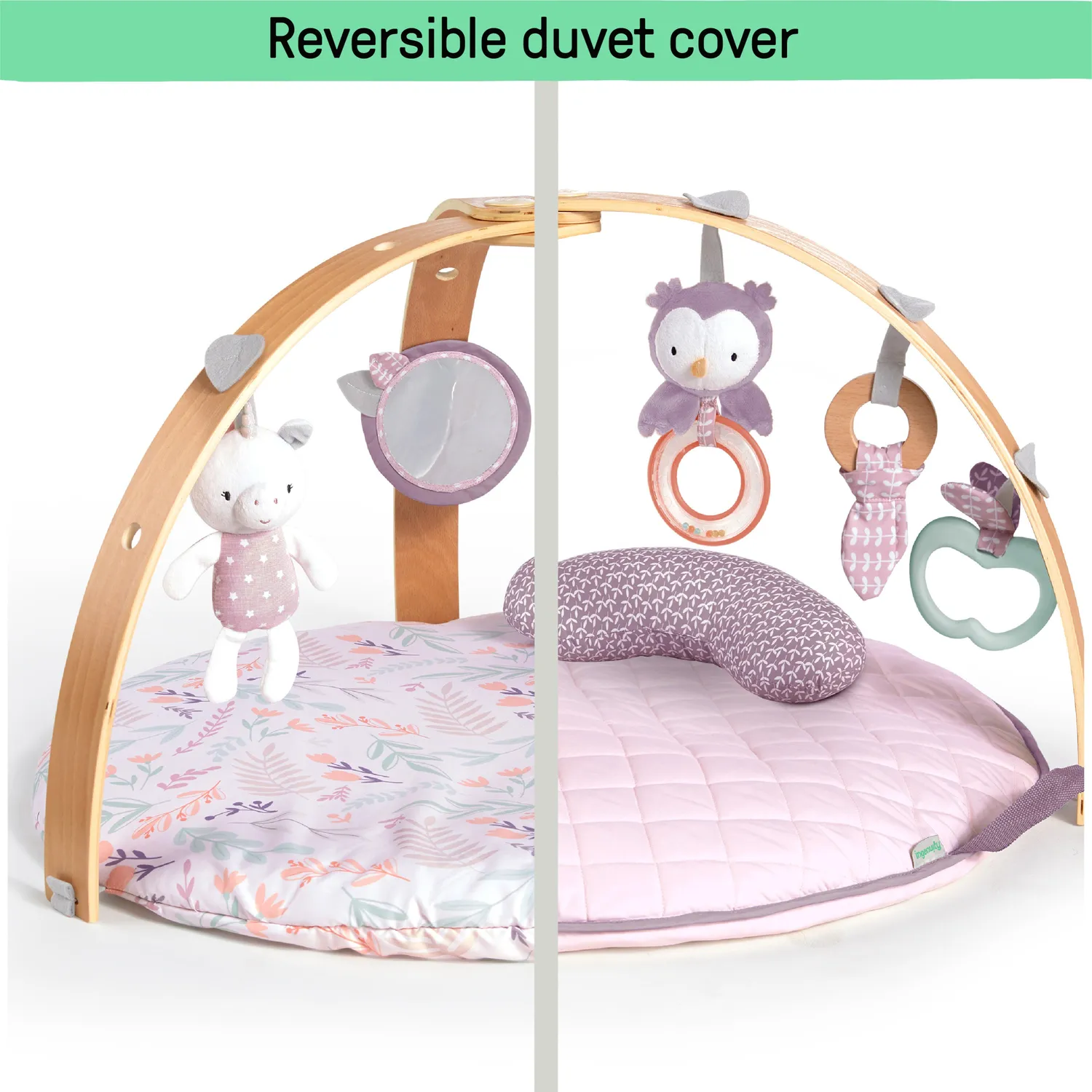 Ingenuity Cozy Spot Duvet Spieldecke Calla mit Spielbogen Holz