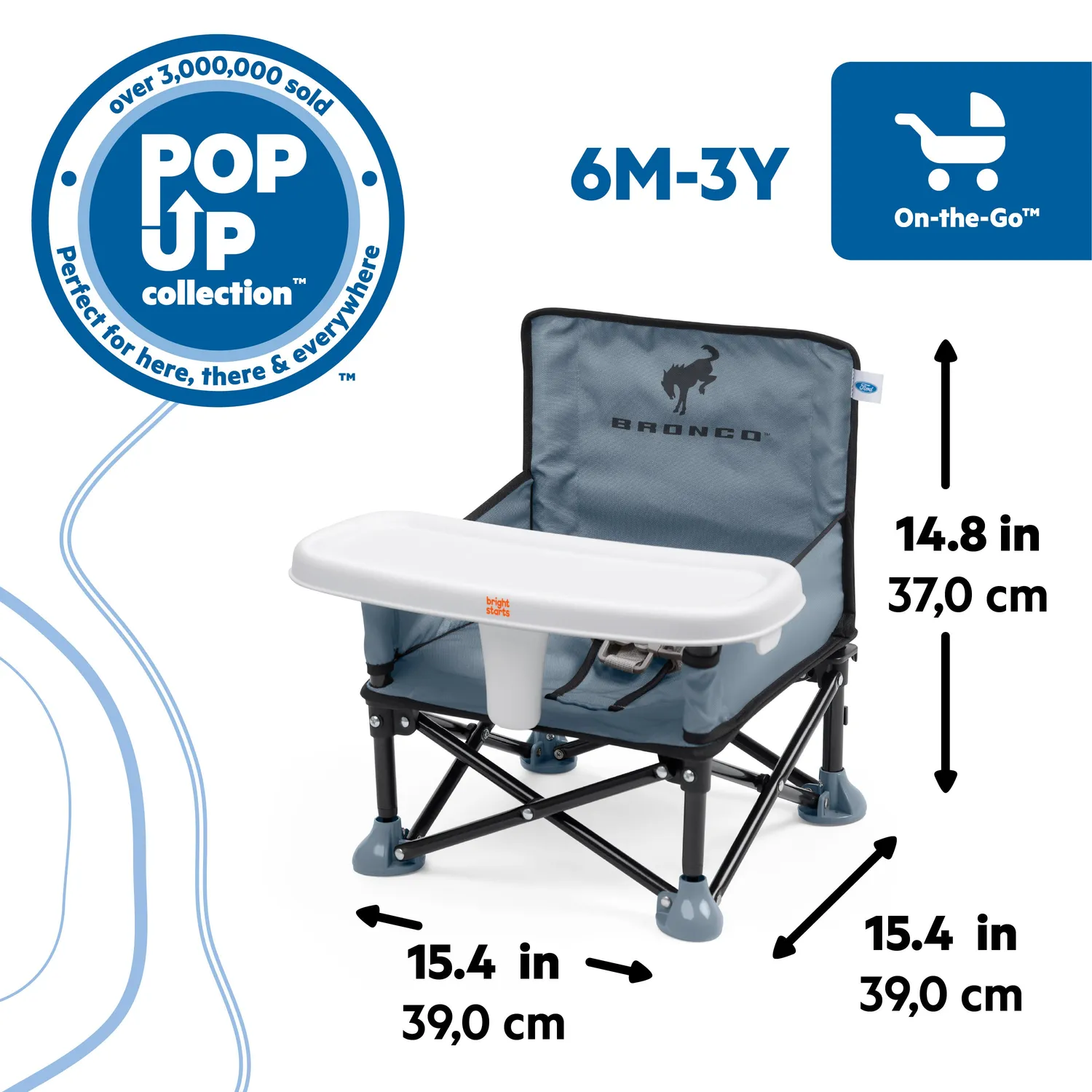 Bright Starts Ford Bronco Pop N Sit Booster Area51
