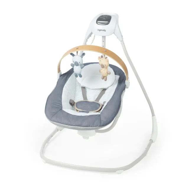 Ingenuity SimpleComfort Chambray Babyschaukel kompakt Holz