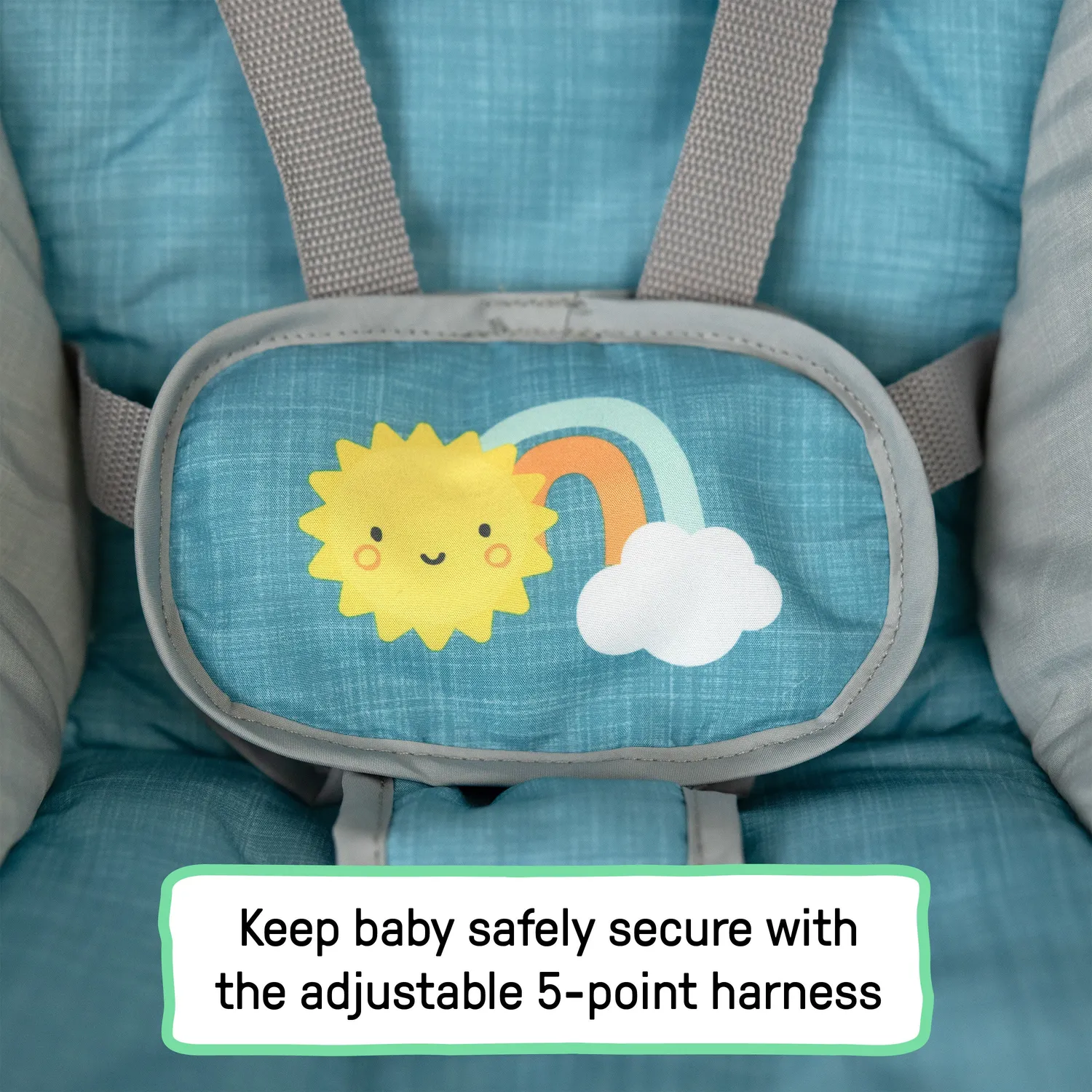 Ingenuity Sun Valley Canopy Babyschaukel Petrol tragbar