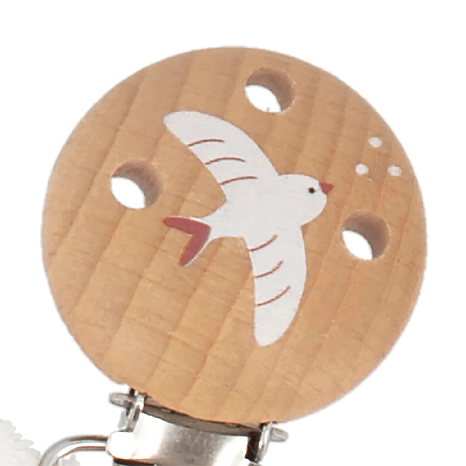 Kaloo Schnullerclip Schnullerhalter Creme 22 cm ab Geburt